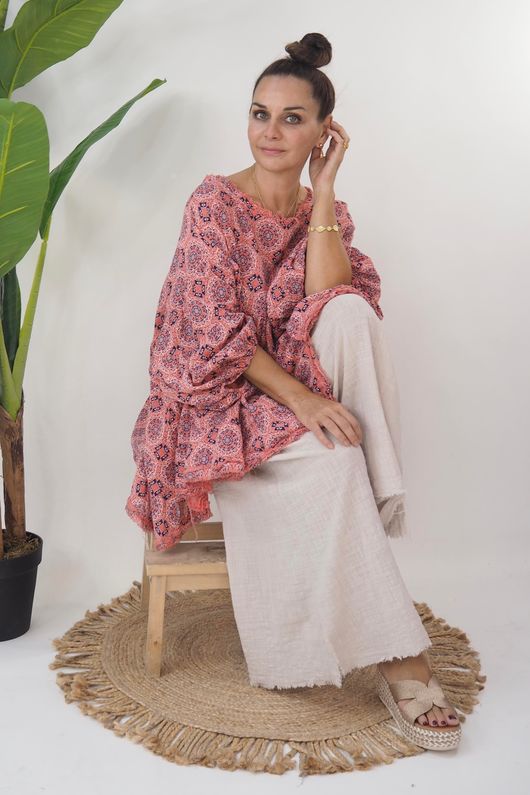 The Marrakesh Breeze Smock Watermelon
