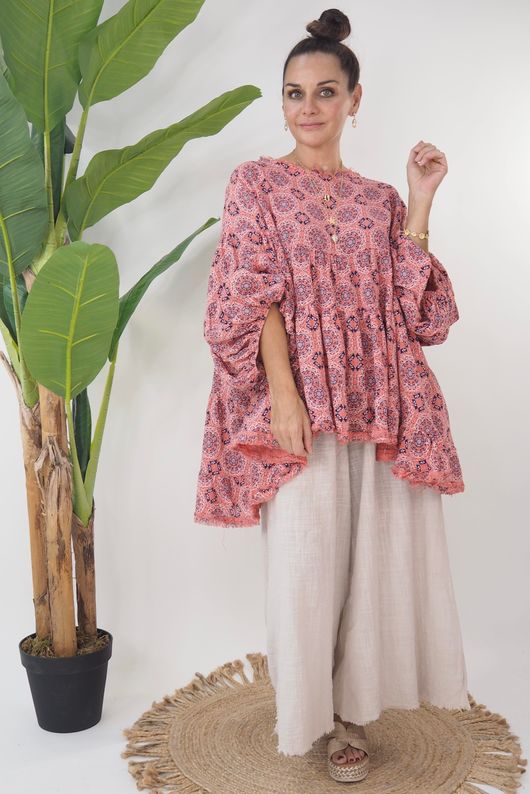The Marrakesh Breeze Smock Watermelon
