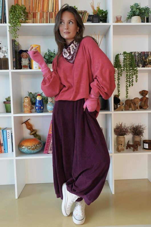 The Terry B Bloom Pant Beetroot