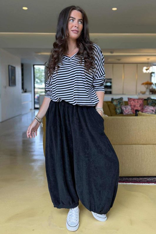 The Terry B Bloom Pant Black