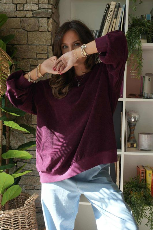 The Terry B Classic Sweatshirt Beetroot