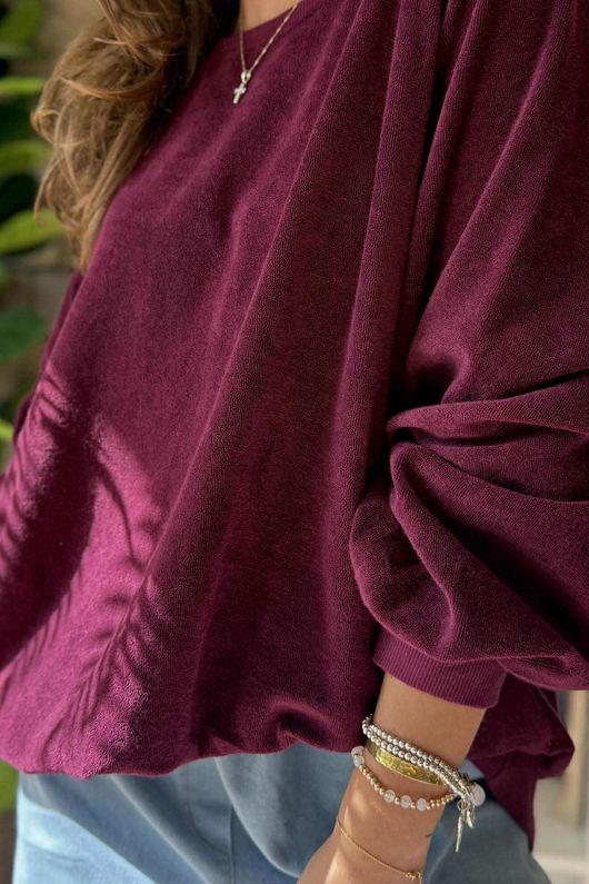 The Terry B Classic Sweatshirt Beetroot