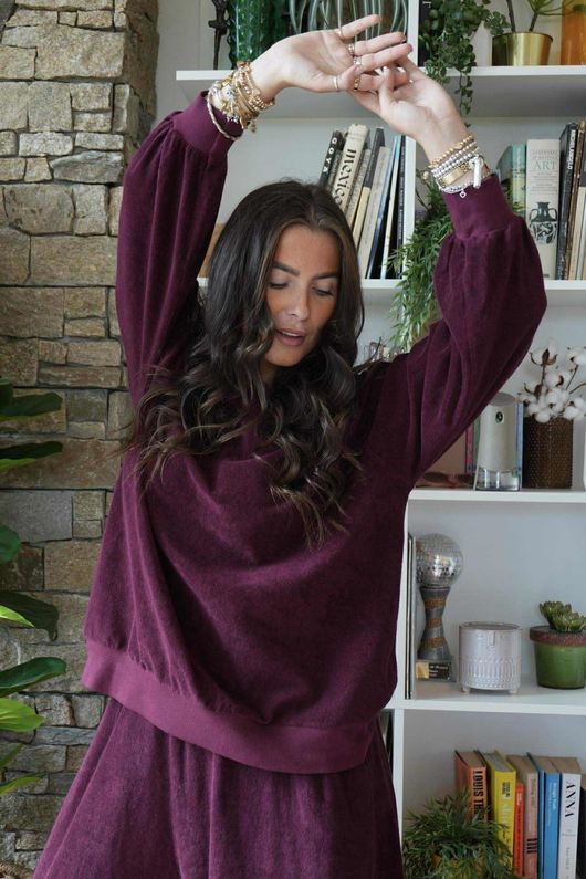 The Terry B Classic Sweatshirt Beetroot