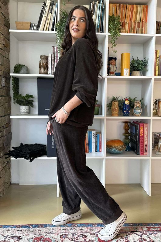 Terry B Classic Sweatshirt Coffee Bean