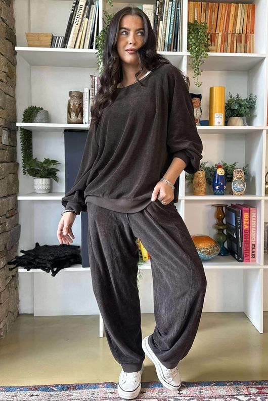 Terry B Classic Sweatshirt Coffee Bean