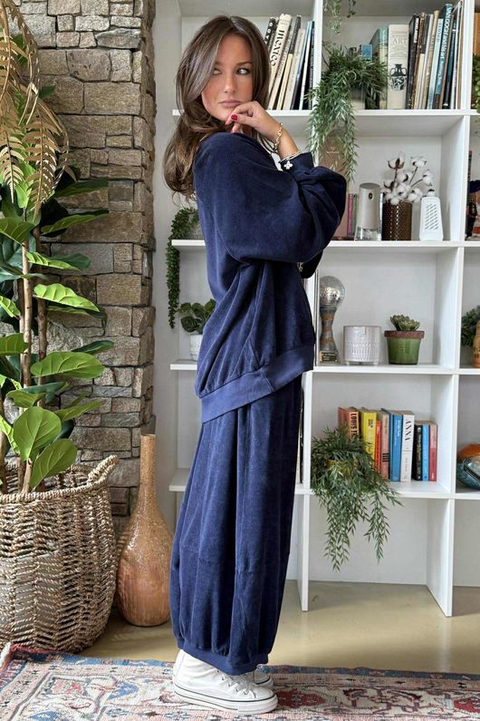 The Terry B Classic Sweatshirt Navy 