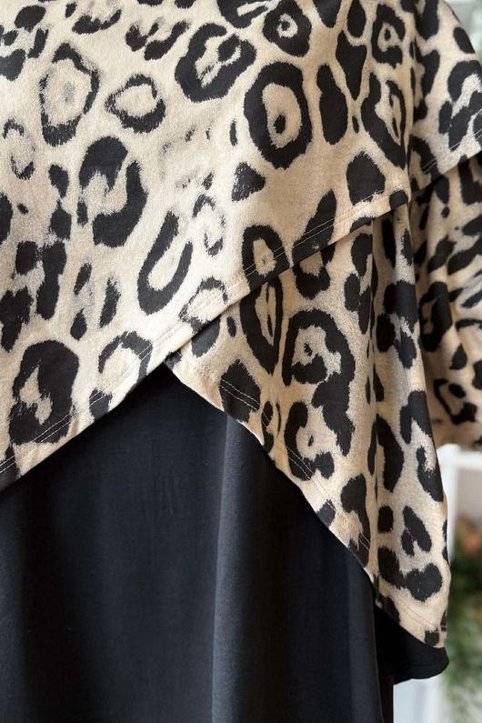 Toka Wraparoo Top Leopard Natural -