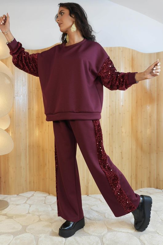 Trinny Sweatshirt Burgundy