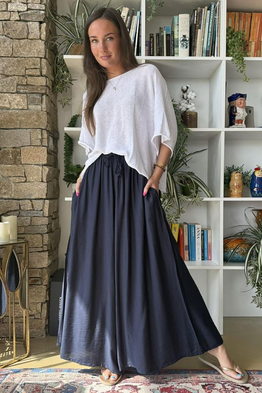 Vince Classic Palazzo Pant Navy