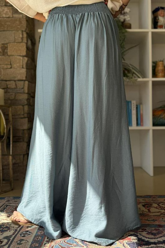 Vince Flat Front Shirring Flare Denim