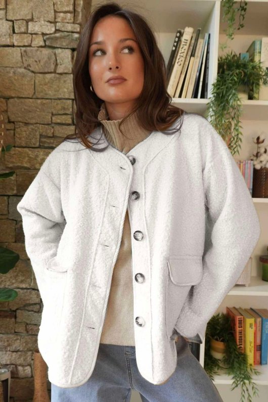 Wilbur Boucle Jacket White ' /15=