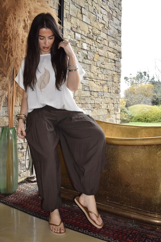 Wild Fern Box Top White /279=