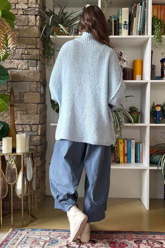 Winnie Oversized Knit Baby Blue