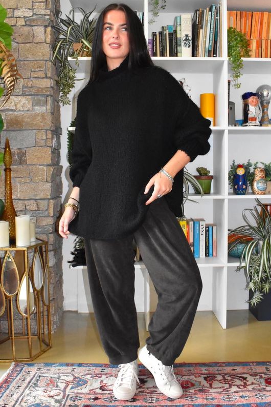 Winnie Oversized Knit Black