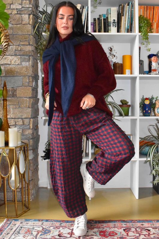 Winnie Oversized Knit Burgundy