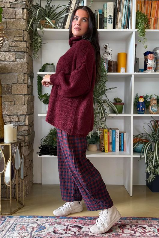 Winnie Oversized Knit Burgundy