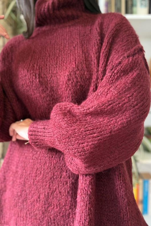 Winnie Oversized Knit Burgundy