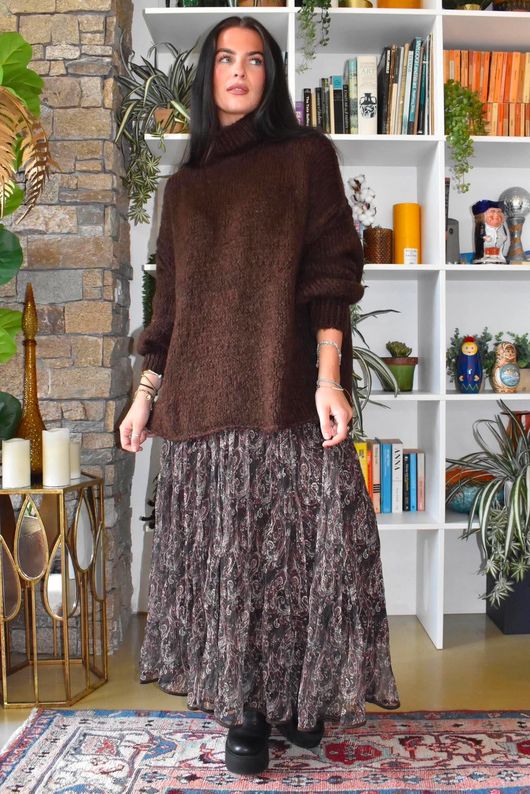 Winnie Oversized Knit Chocolate