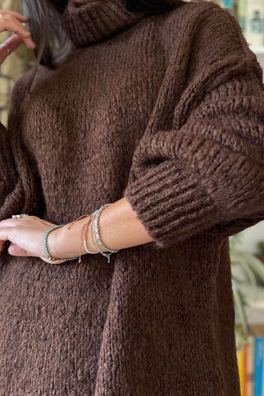 Winnie Oversized Knit Chocolate