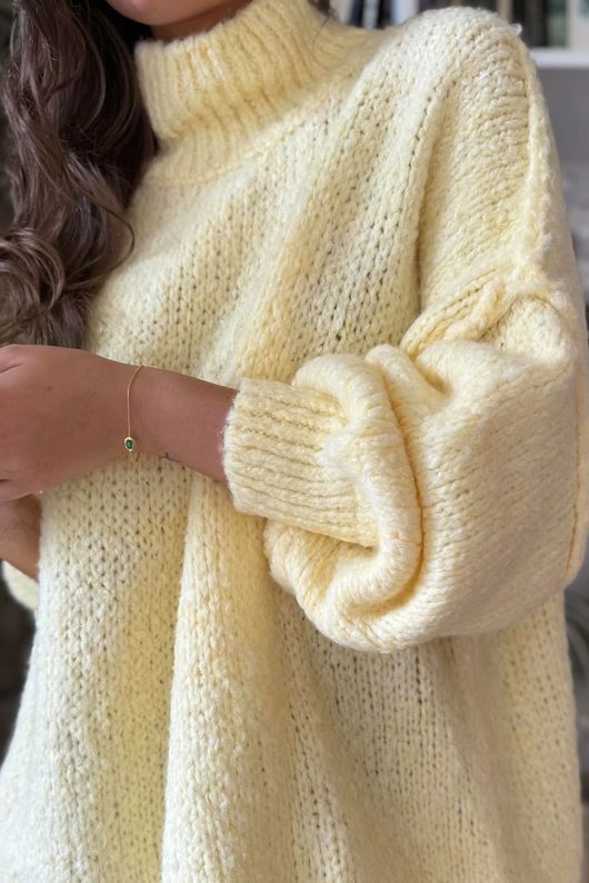 Winnie Oversized Knit Lemon Drop