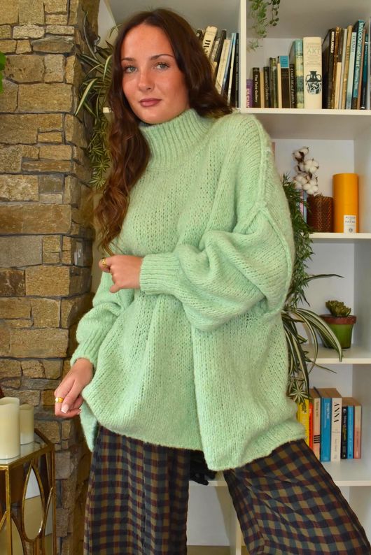 Winnie Oversized Knit Matcha