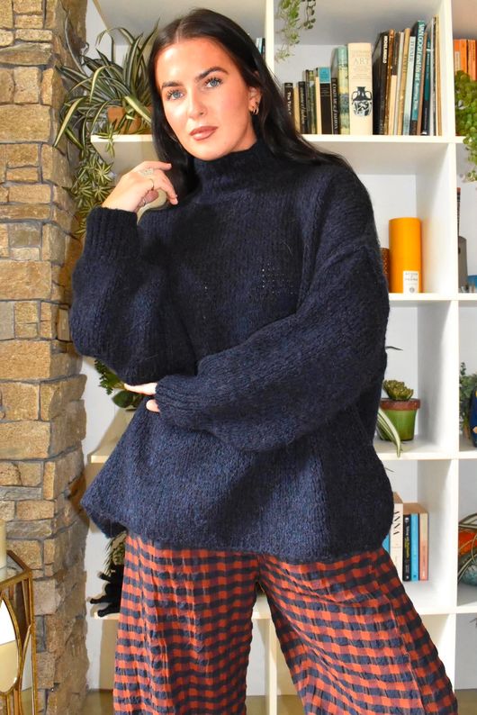 Winnie Oversized Knit Navy