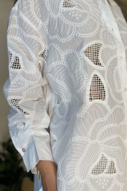Zeta Otto Embroidered Shirt Pattern 1