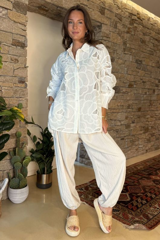 Zeta Otto Embroidered Shirt Pattern 1