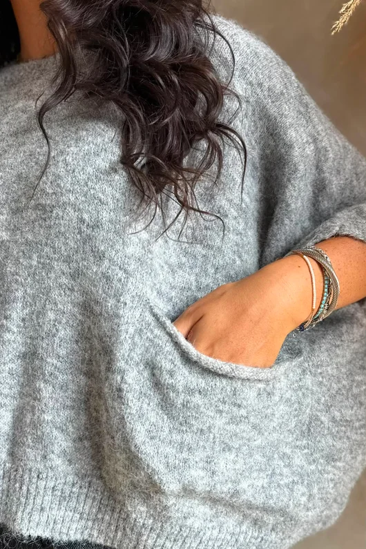 Zeta Otto Knit Grey Marl
