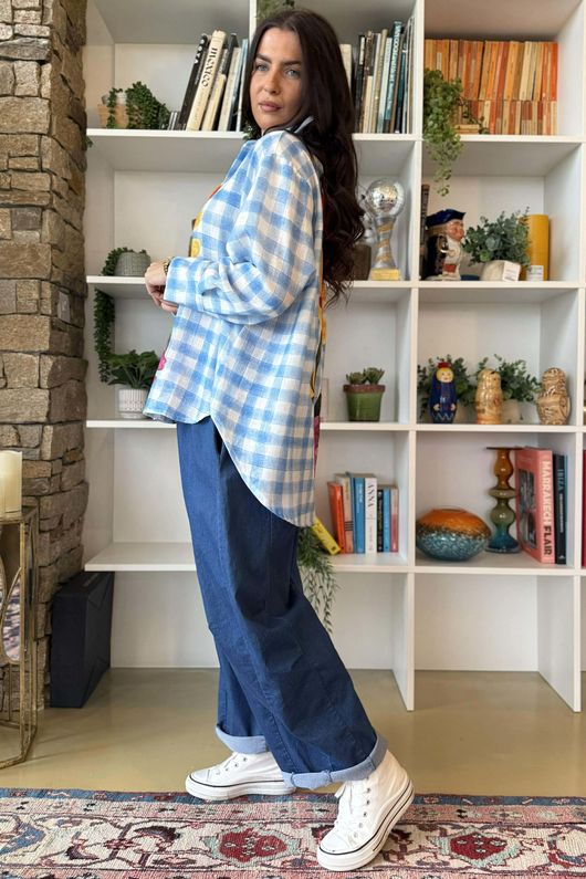 Zeta Otto Lily on Gingham Shirt /50 *pre order due approx 5 days