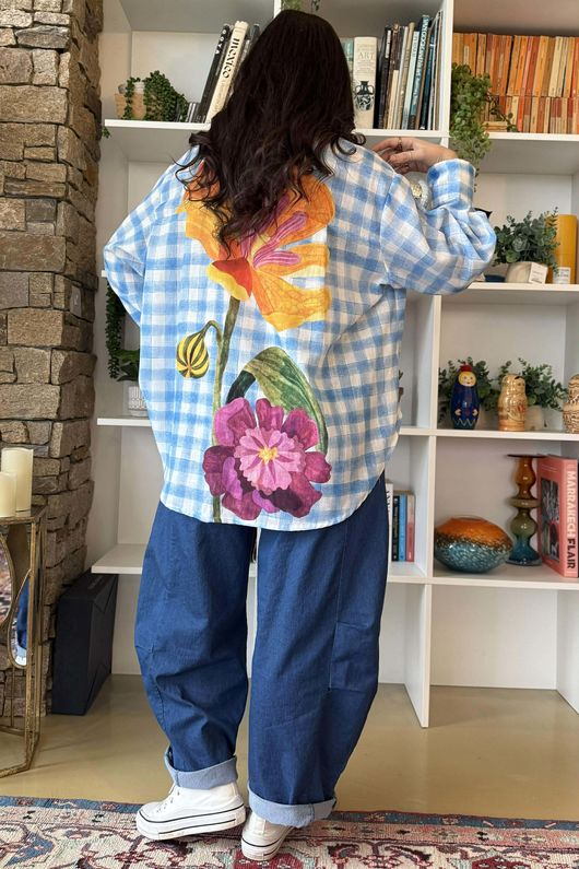 Zeta Otto Lily on Gingham Shirt /50 *pre order due approx 5 days